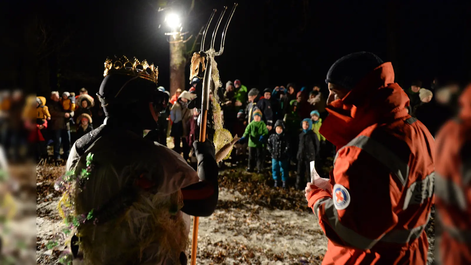 Seit über 30 Jahren taucht der Seeneptun bei der Wasserwacht Pilsensee auf. (Foto: Wasserwacht Pilsensee)