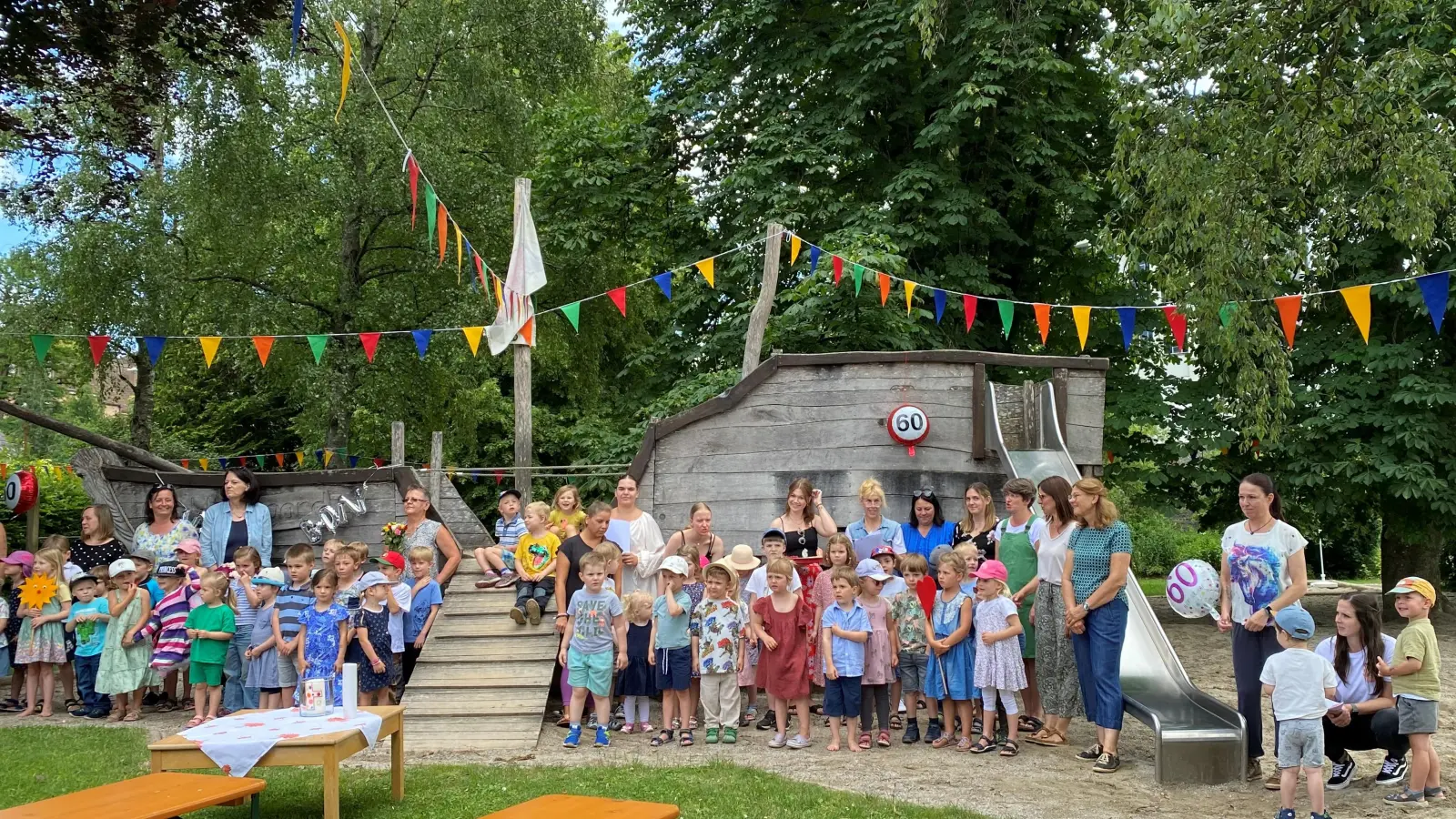Das 60-jährige Bestehen des Kneipp-Kinderhauses Mariä Himmelfahrt wurde gebührend gefeiert.. (Foto: Kneipp-Kinderhaus)