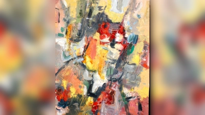 Eine Auswahl seiner Werke zeigt Klaus Bäulke in Schloss Blutenburg. (Foto: Klaus Bäulke)