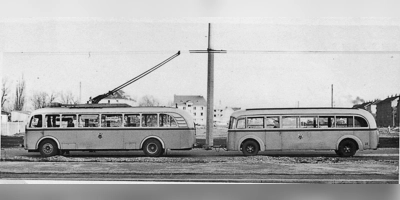 In München fuhr einmal ein „Stangerlbus”. (Foto: SWM)