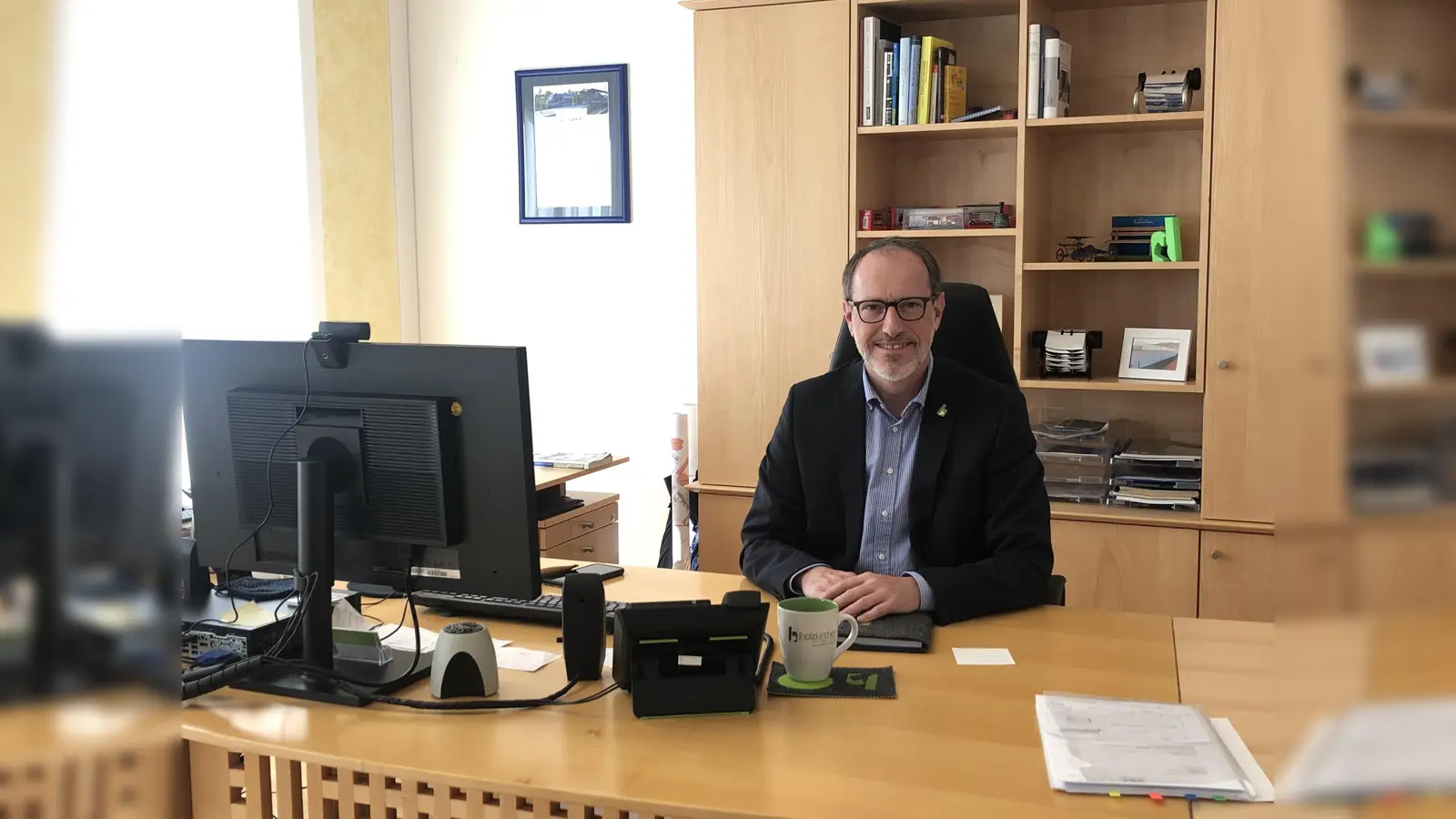 Bürgermeister Christoph Schmid wurde bei der Kommunalwahl im Amt bestätigt. (Foto: hw)
