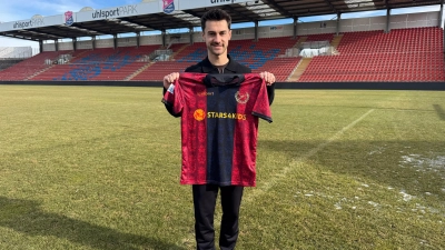 Zurück im Sportpark: Nach zweieinhalb Jahren wird Christoph Ehlich, ein Aufstiegsheld von 2023, wieder für die SpVgg Unterhaching auflaufen. (Foto: SpVgg Unterhaching)