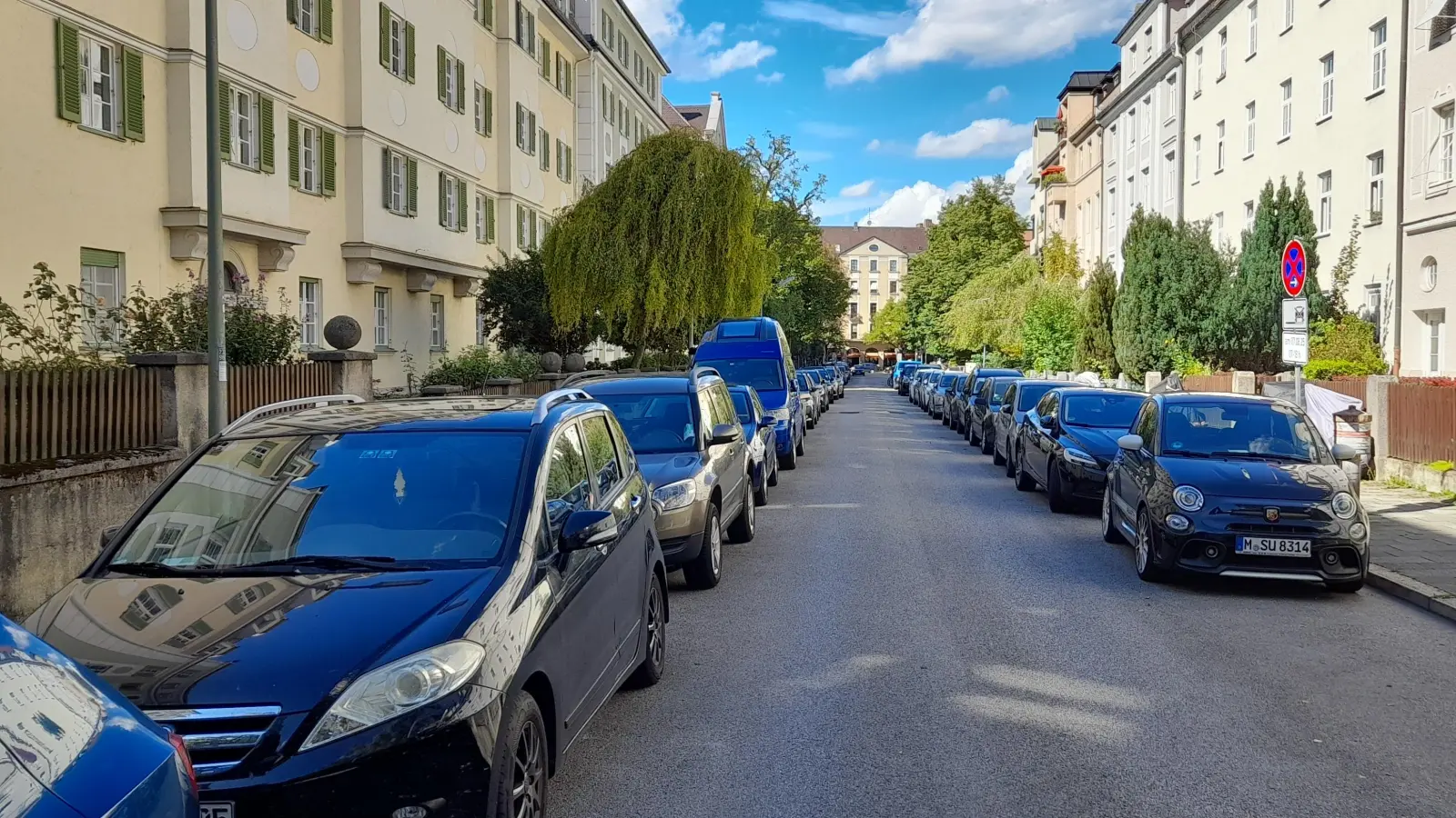 Die Pötschnerstraße soll für den gegenläufigen Radverkehr freigegeben werden, dafür setzt sich der BA auf Initiative der Grünen-Fraktion ein. (Foto: kö)
