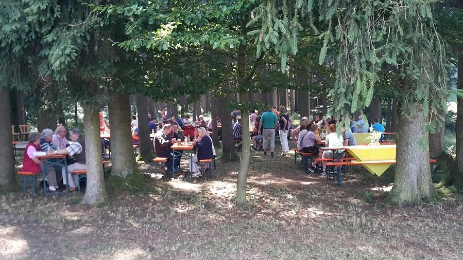 Gemütlich und einladend: Das Waldfest. (Foto: BV Walpertskirchen)