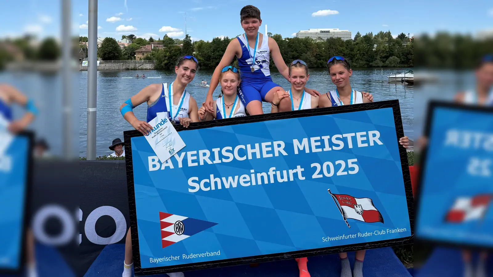 Der MRSV Starnberg war sehr erfolgreich war gewann einige Meistertitel: Heidi Hildmann, Mathilda Auras, Florentin Hingst, Marielena Keßel und Veronika Scheiner (von links) (Foto: Felix Feilen, MRSV)