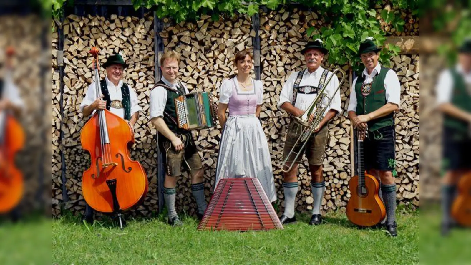 Die „Jagerholzmusi“ spielt in der Besetzung Steirische Ziach, Ventilposaune, Hackbrett, Gitarre und Kontrabaß.  (Foto: VA)
