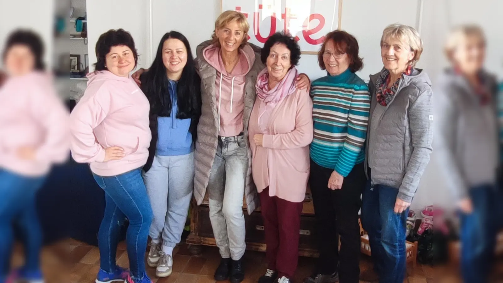 Elena Solntseva, Uliana Overko, Renate Röder, Helga Frank, Beatrice Oxenius und Emmi Djermester. (v.l.) (Foto: Tatendrang e.V.)