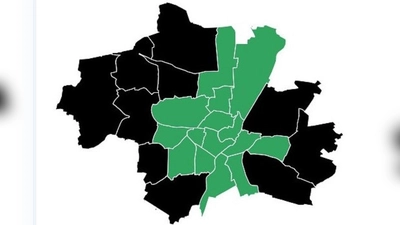 Während in Bogenhausen, Trudering-Riem und Ramersdorf-Perlach die CSU siegt, haben Au-Haidhausen, Berg am Laim und die beiden Giesinger Bezirke bei der BA-Wahl mehrheitlich grün gewählt. (Grafik: Landeshauptstadt München)