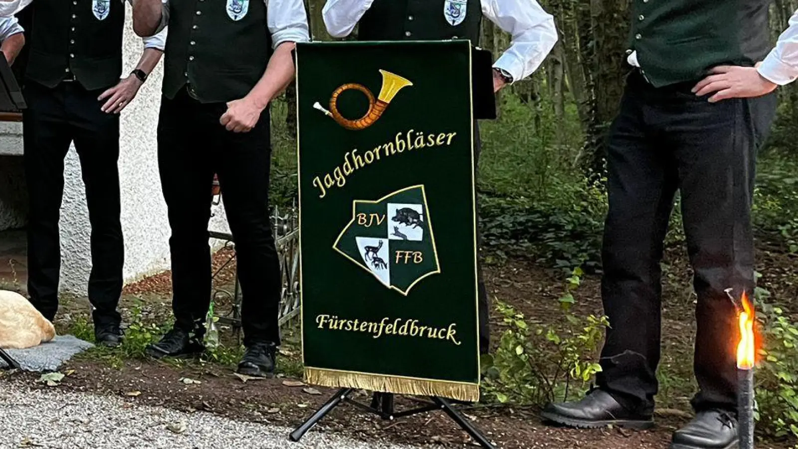 Die Brucker Jagdhornbläser laden am 12. Mai zum Standkonzert ein. (Foto: Jagdhornbläser Fürstenfeldbruck)