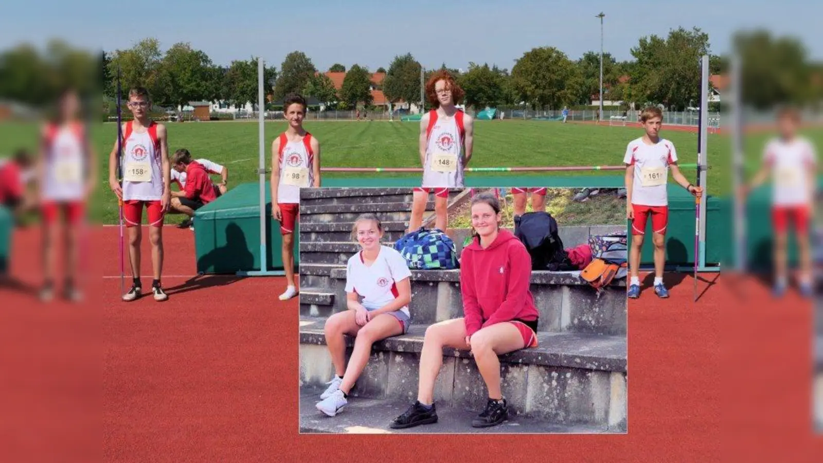 Die jungen Germeringer Sportler zeigten sehr gute Leistungen: Letizia Heitmeir, Laura Meier sowie (vorne von links) Benedikt Maurer, Kilian Just, Raffael Schemmel, Jannis Marklseder (hinten von links). (Foto: pr)