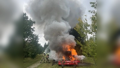 Fix vor Ort: Die FFW Planegg löschte schnell den Brand. (Foto: FFW Planegg)