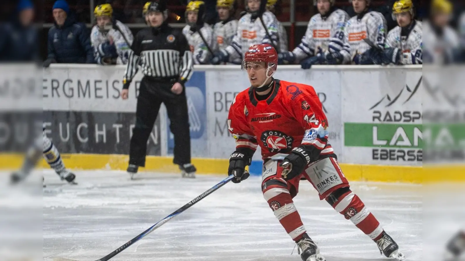 Björn Salhi von den Erding Gladiators ist per Förderlizenz auch für den EHC Klostersee spielberechtigt. (Foto: smg/EHC)