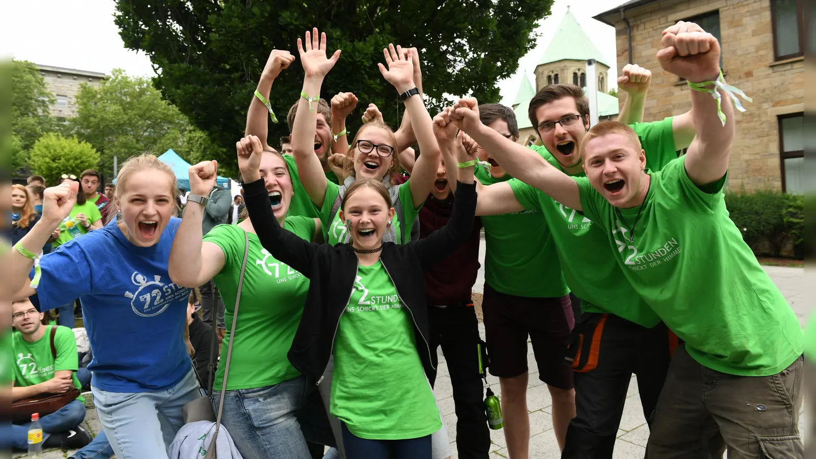 Wollen anpacken: Die Jugendlichen freuen sich auf die 72-Stunden-Aktion. (Foto: BDKJ/Christian Schnaubelt)