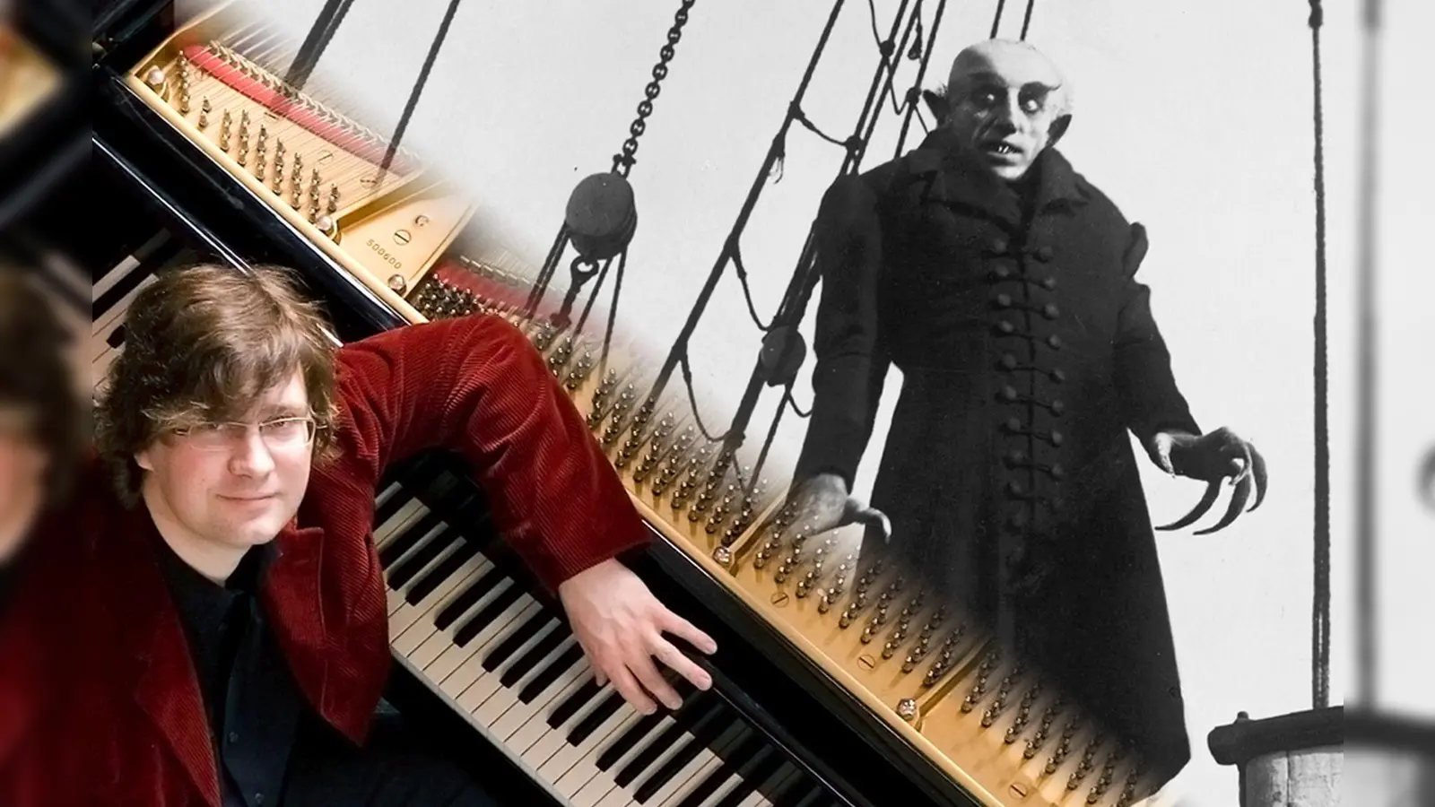 Nosferatu ist DER Klassiker unter den Horrorfilmen. Stephan Graf von Bothmer unterstreicht mit seinen eindringlichen Kompositionen die Wirkung der alptraumhaften Sequenzen. (Foto: © Birgit Meixner/ Deutsche Kinemathek)