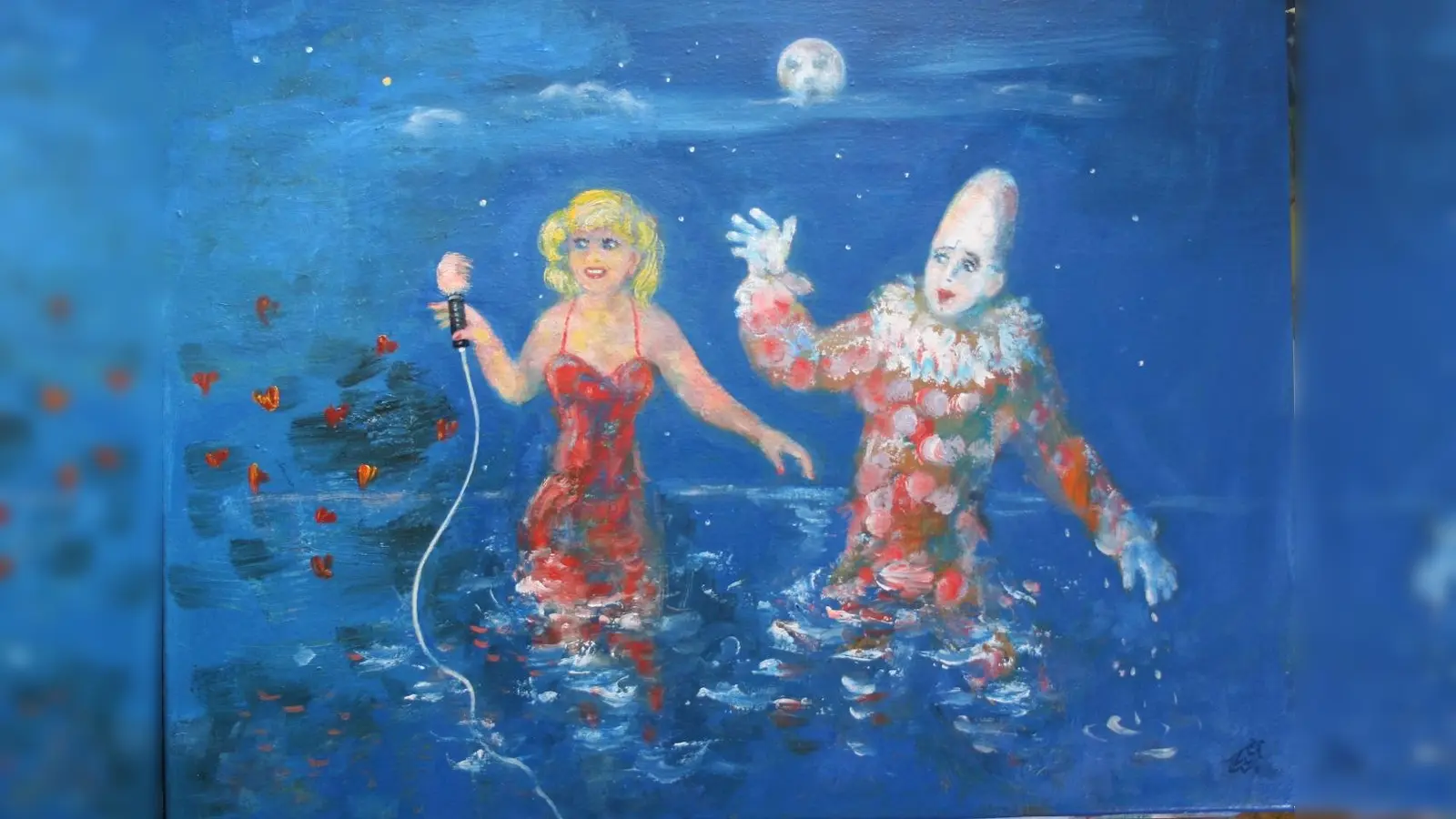 „The show must go on...” lautet der Titel dieses Werks, das in der gleichnamigen Wochenend-Ausstellung von Max Wolfgang Weber zu sehen ist. (Foto: Weber)