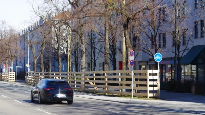 Die Bauarbeiten an der Tram-Westtangente haben nun begonnen. Im Zuge dessen wird es voraussichtlich zwei Jahre lang eine provisorische Straßenbeleuchtung geben. (Foto: Beatrix Köber)