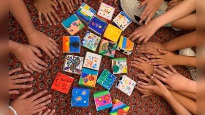 Die Kinder durften selbst kreativ werden - und kleine Schmuckschatullen bemalen. (Foto: Heike Schmidt-Kronseder)