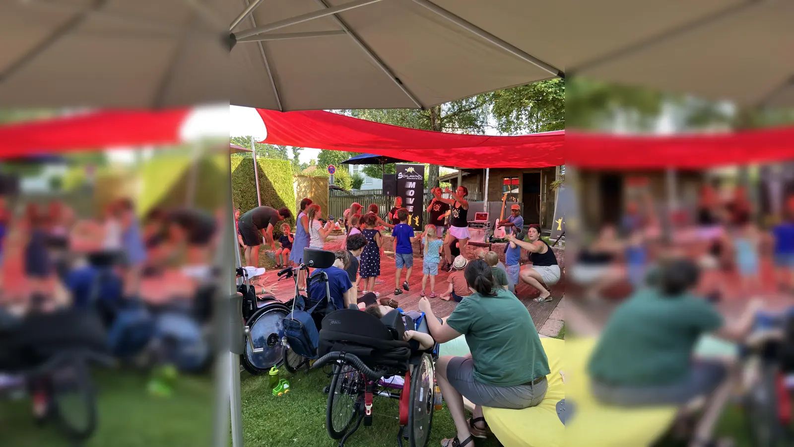 Im Garten der Wiege wurde gemeinsam gefeiert, gelacht und musiziert.  (Foto: red)