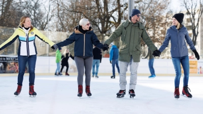 Eislaufen im Prinzregentenstadion ist nur noch bis 1.März möglich. (Foto: SWM/Stefan Obermeier)