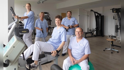 Die Physiotherapeuten-Team von SOGESUND freut sich auf das TRENA-Programm. (Foto: Krankenhaus GmbH Landkreis Weilheim-Schongau)