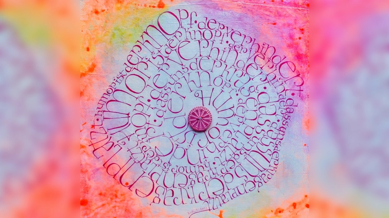 „Humor ist der Knopf, der verhindert, dass uns der Kragen platzt”: Kathrin Balling zitiert in diesem Werk den Autor Joachim Ringelnatz. (Foto: Balling)