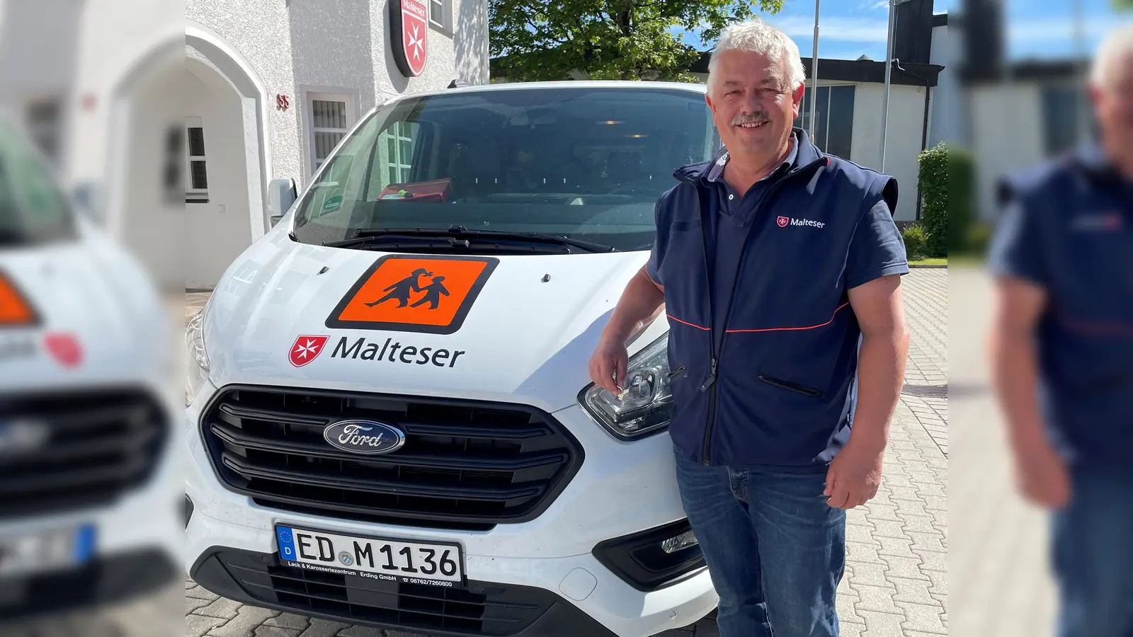 Im Fahrdienst für Patienten und Menschen mit Behinderung setzen die Malteser auch Helfer im Bundesfreiwilligendienst ein, so wie im vergangenen Jahr Hans, der einen Ü27-Bundesfreiwilligendienst leistete. (Foto:  Malteser ED)