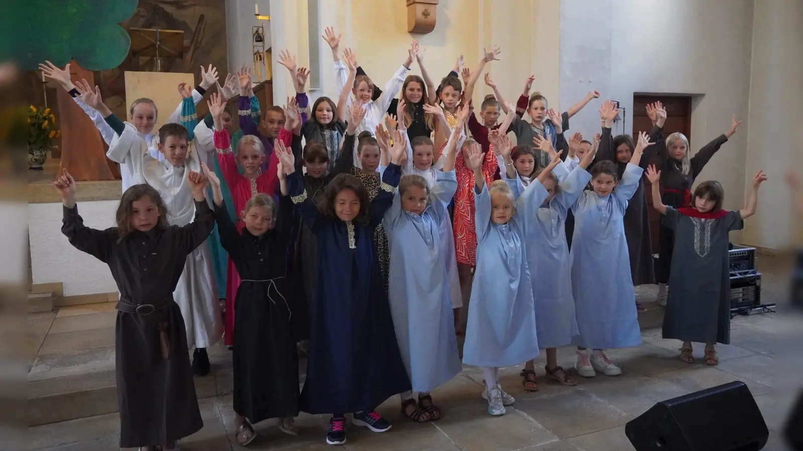 Die Uli-Mini-Singers freuen sich auf die Aufführung des Musicals „Zachäus”. (Foto: Danninger)